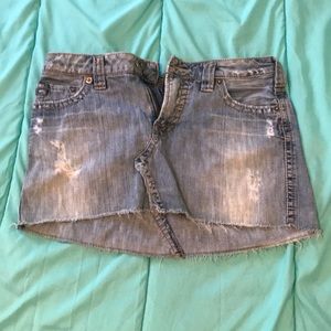 Silver brand denim skirt